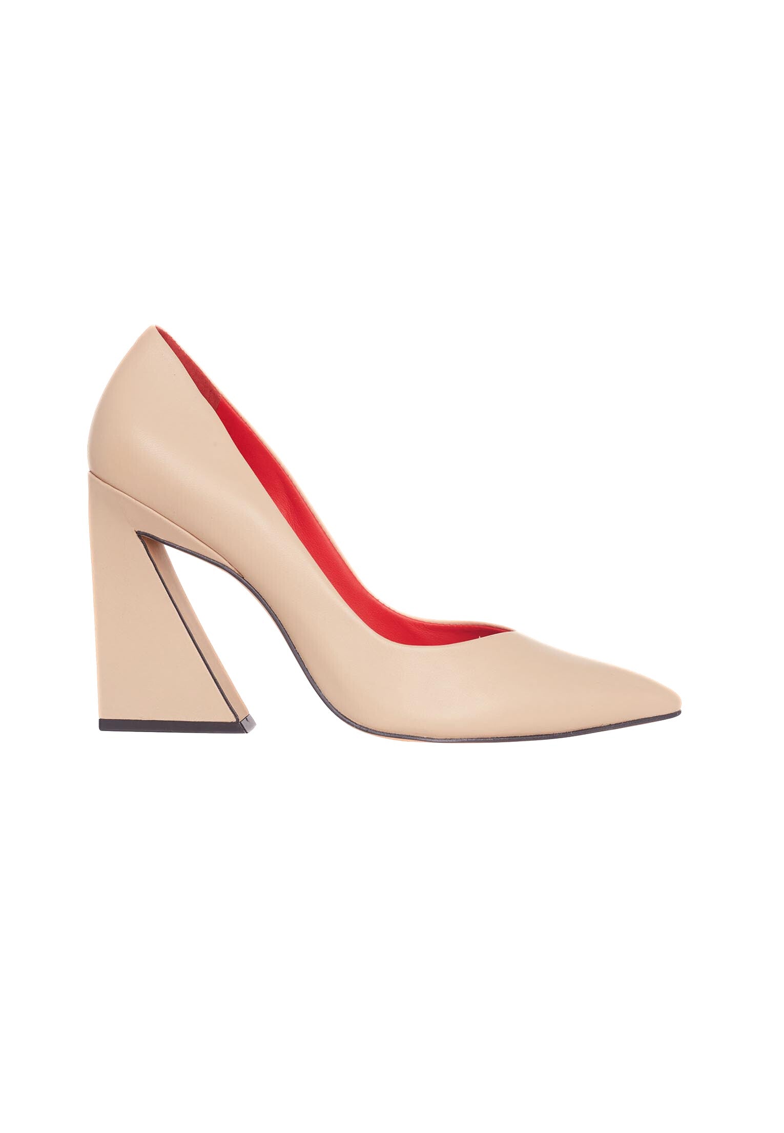 Maraca Leather Pumps Maraca – Women’s 10 cm Geometric Block Heel Shoes