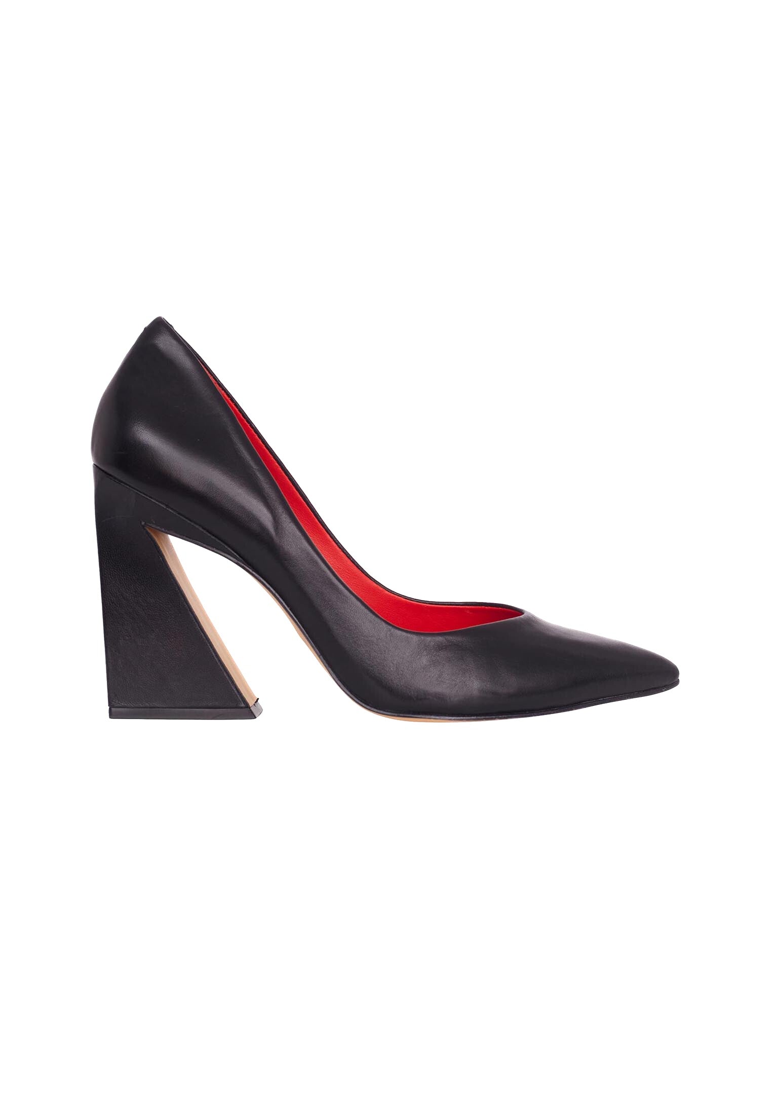 Maraca Leather Pumps Maraca – Women’s 10 cm Geometric Block Heel Shoes