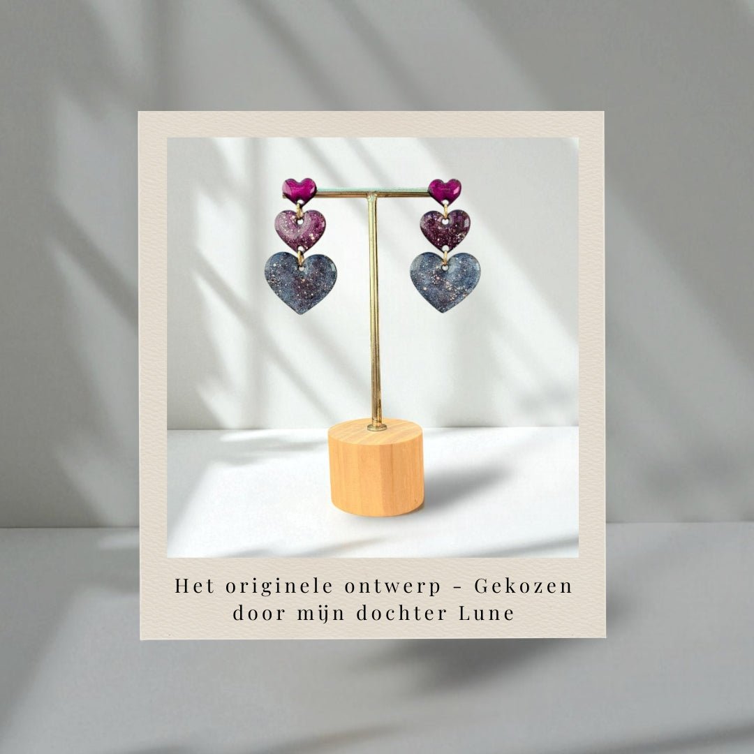 Statement Hartjes Oorbellen [Instant Design] - Personaliseerbaar